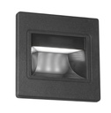 Aplique Pared Bañador Escalera Acacia Negro led integrado 3W Calido 9x9cm