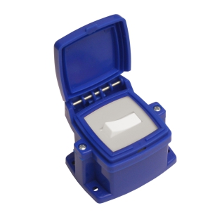 CAJA CAPSULADA EXTERIOR CON 1 INTERRUPTOR AZUL EXULTT