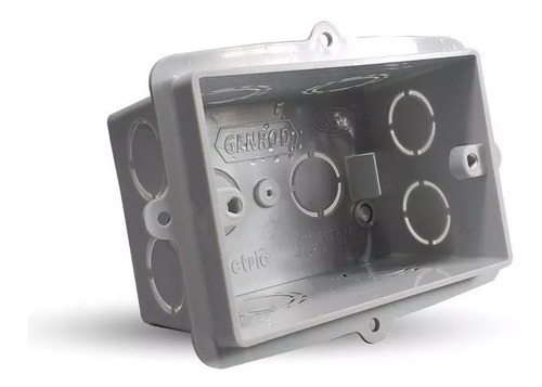CAJA RECTANGULAR 5X10 PVC GENROD