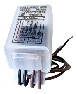 FOTOCONTROL P/LAMP LED 4 CABLES 300W ELECT ARGENTINA
