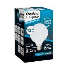 lampara LED GLOBO 12W FRIA CANDELA
