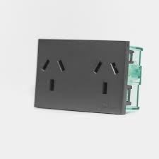 MODULO TOMA DOBLE COMB C/TIERRA GRIS CAMBRE 7989 / 7999