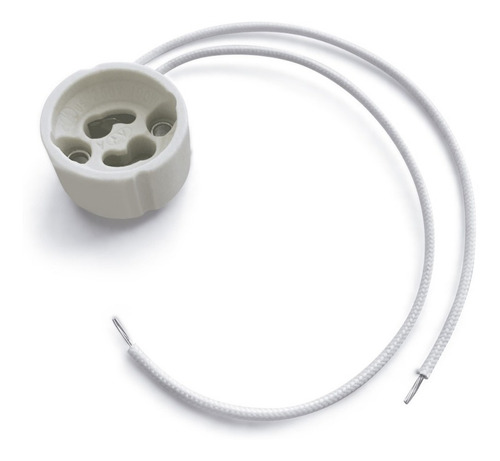 ZOCALO CERAMICA GU10 C/CABLE