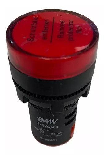 OJO DE BUEY 24V LED 22mmVERDE BAW (copia)