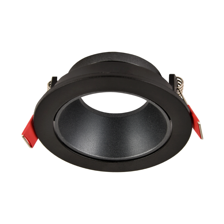 SPOT EMBUTIR DICRO ANTIDESLUM PVC NEGRO/NEGRO MACROLED 7.5cm