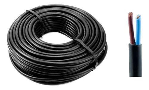 CABLE TIPO TALLER 2X1.5mm NEGRO ANTILLAMA MARCA PROPIA