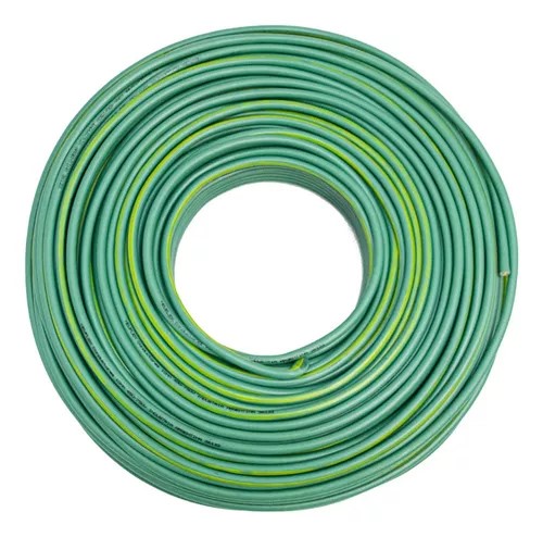 CABLE UNIPOLAR 2.5mm VERDE TIERRA ANTILLAMA MARCA PROPIA
