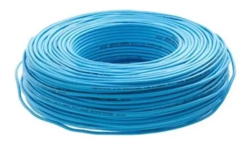 CABLE UNIPOLAR 6MM CELESTE MARCA PROPIA