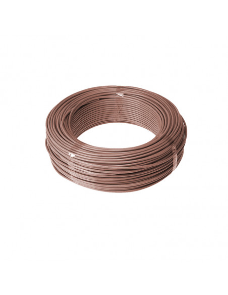 CABLE UNIPOLAR 6MM MARRON MARCA PROPIA