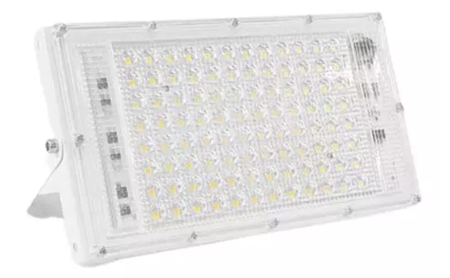 Reflector blanco 100w alta potencia 70led exterior