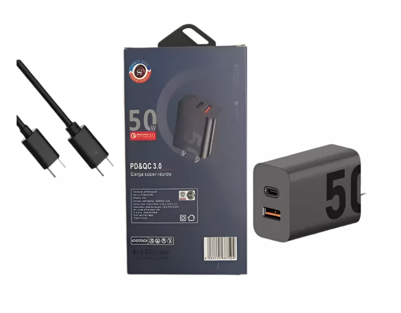 Adaptador Rapido 50w Usb C Con Cable C Star Vision