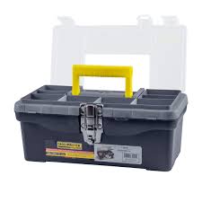 Caja Plástica porta Herramientas con Cierres Metálicos