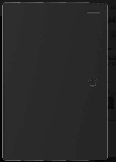 TIMBRE-PULSADOR NEGRO MILAN