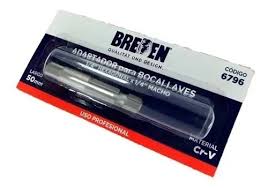 daptador Tubo Bocallave Enc Hex 1/4 X 1/4 50mm Bremen