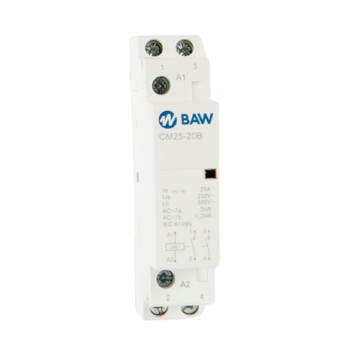 [CM2520B] CONTACTOR modular BAW 25A/24v NO