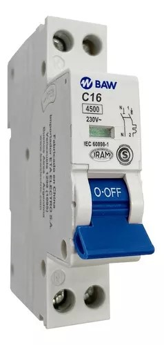 [PA41C16] INTERRUPTOR TM 1P+N 1MOD 16A BAW