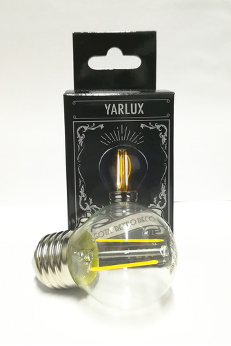 [163062] LAMPARA LED GOTA RETRO DECO 2W CALIDA E27 YARLUX 160 Lm