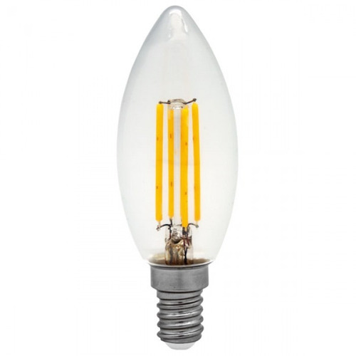 [C35LS4CS] LAMPARA LED VELA VINTAGE TRANSP. 4W CALIDA BAW
