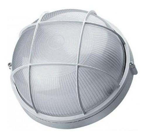 [630110] Luminaria aluminio/vidrio TIPO tortuga Blanca SICA