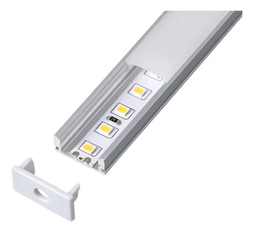 [5092] PERFIL ALUMINIO P/APLICAR TIRA LED  (14,7MM) X 2 METROS