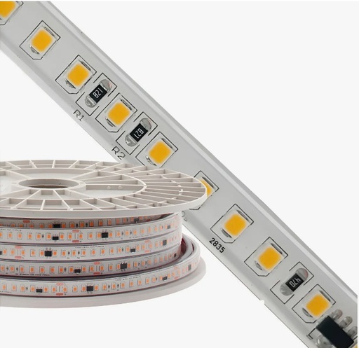 [2835N120FEXT] TIRA LED EXTERIOR IP65 2835 CALIDA 18W/MT X 5MTS (copia)