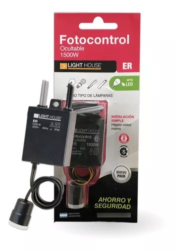 [ER1500] FOTOCONTROL OCULTO 1500W 3 cables light house