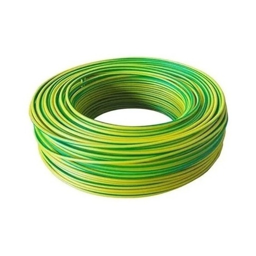 [CF153] CABLE UNIPOLAR 1.5mm VERDE/AMA  ANTILLAMA MARCA PROPIA