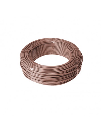 [CF254] CABLE UNIPOLAR 2.5mm MARRON ANTILLAMA MARCA PROPIA