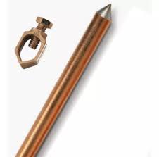 [JABA12] Jabalina Puesta Tierra 1/2 X 1mt C/Tomacable BRONCE