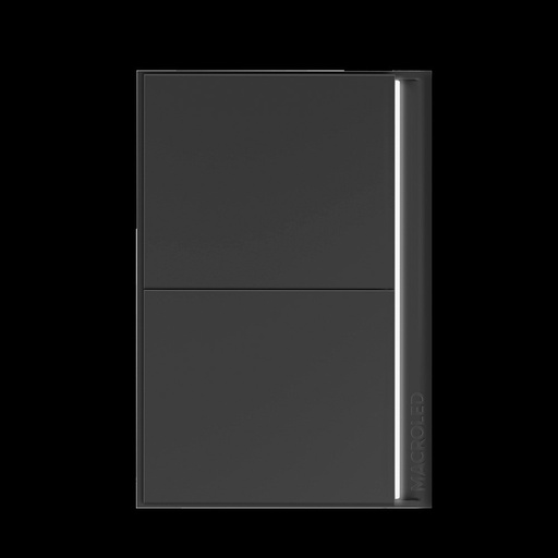[TSP1NCP] TECLA SMART NEGRA  TOKIO  1 PULSADOR MACROLED C/ CAPACITOR