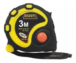 [3M10FTG] CINTA METRICA  X 3MTS ECONÓMICA GIANT