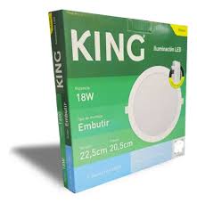 [KRFP18CW] PANEL PLAFON DE EMBUTIR REDONDO 18W FRIO KING