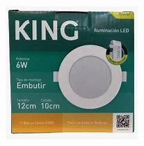 [KRFP6WC] Panel King Redondo De 6w Para Embutir Luz Calida PVC