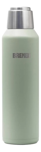 [8201] TERMO BREMEN 1 LT ACERO INOX, tapa magnetica gris claro