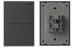 [MILAN 2CNN] TECLA MILAN BLANCO MACROLED, 2 CANAL, 2 VIAS, AC 250V, 10A MAX. BASTIDOR METALICO (copia)