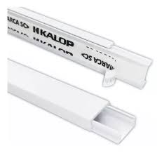 [kalo4181] Cable Canal 18 X 21 Con Autoadhesivo Kalop X 2 Mts
