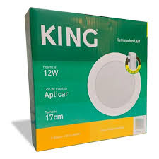 [KRPP12WC] Panel Plafón King Redondo De 12w Calida 3000k 220v PVC