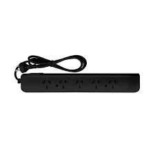 [px5n15] Zapatilla Prolongador 5 Tomas Negro Cable 1.5mts Inteck
