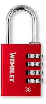 [7883] Candado Seguridad Combinacion Numerica 38mm Wembley