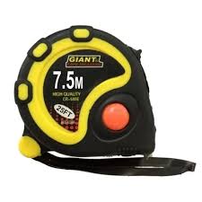 [7,5M25FT] CINTA METRICA  X 7,5MTS ECONÓMICA GIANT